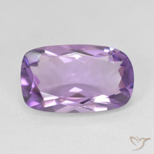 5.17ct 天然 Medium Light Purplish-Violet アメジスト, クッション, VVS-VS