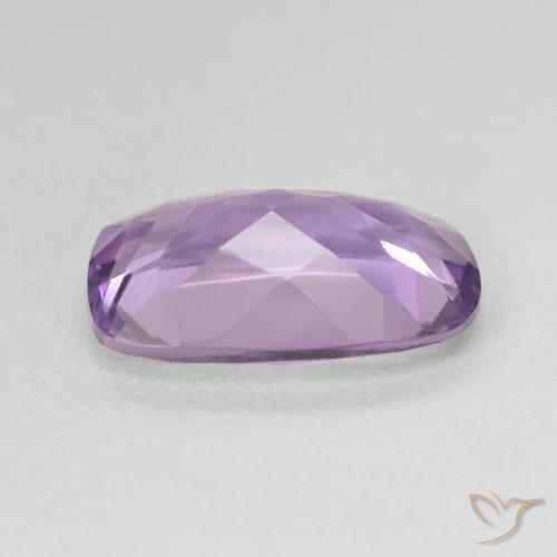5.17カラットの天然Medium Light Purplish-Violetアメジスト、クッション、VVS-VS