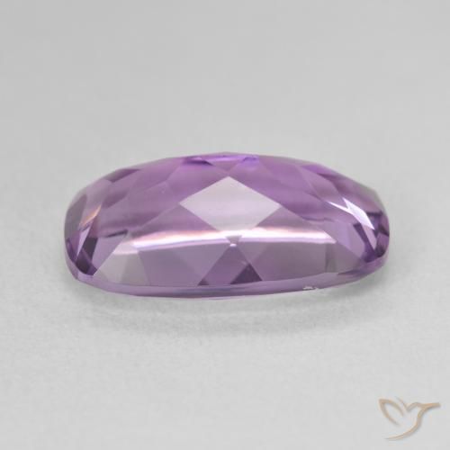 5.54カラットの天然Medium Light Purplish-Violetアメジスト、クッション、VVS-VS