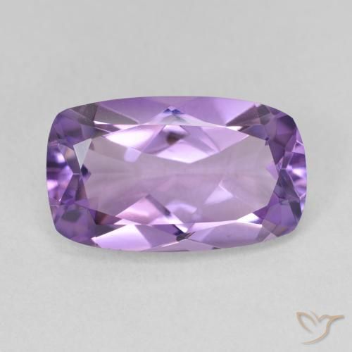 5.73ct 天然 ピンクがかったバイオレット アメジスト, クッション, VVS-VS