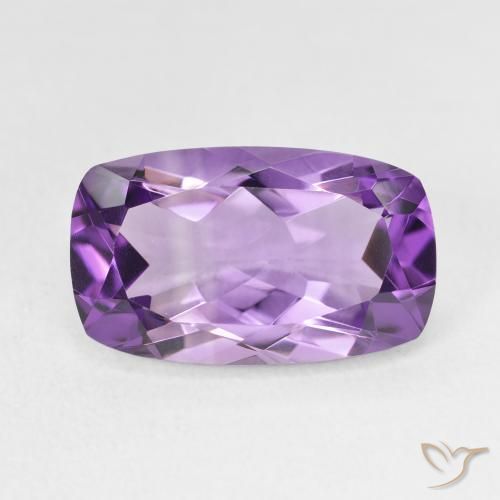 5.64ct 天然 パープルがかったバイオレット アメジスト, クッション, VVS