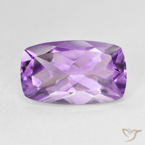 5.98ct 天然 Medium Light Purplish-Violet アメジスト, クッション, VVS