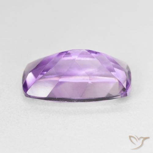 5.98カラットの天然Medium Light Purplish-Violetアメジスト、クッション、VVS