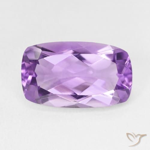 5.92ct 天然 Medium Light Purplish-Violet アメジスト, クッション, VVS