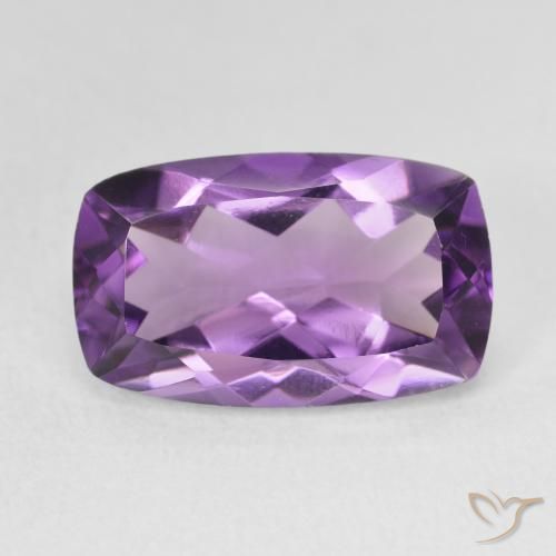5.82ct 天然 ナスバイオレット アメジスト, クッション, VVS
