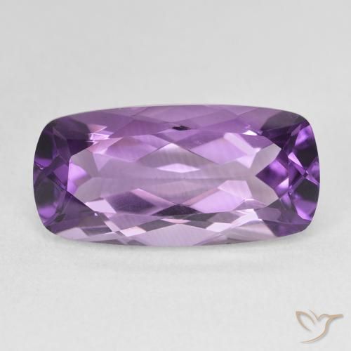 7.81ct 天然 ミディアムバイオレット アメジスト, クッション, VVS