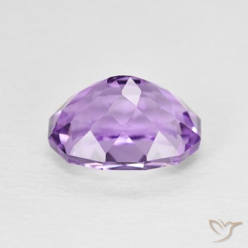 3.04カラットの天然Medium Light Purplish-Violetアメジスト、楕円形、VVS