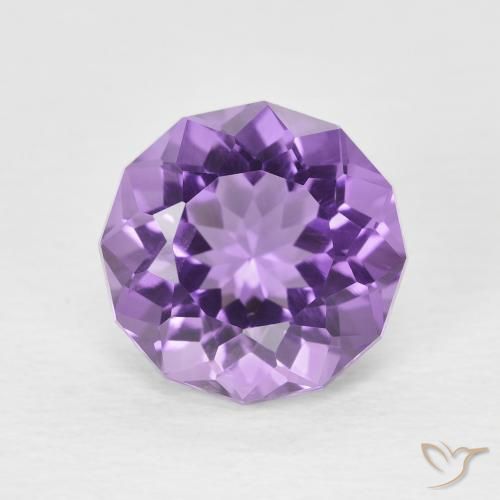 2.64ct 天然 ディープバイオレット アメジスト, ラウンド, VVS-VS
