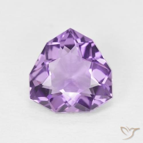 3.06ct 天然 ディープバイオレット アメジスト, トリリオン, VVS-VS