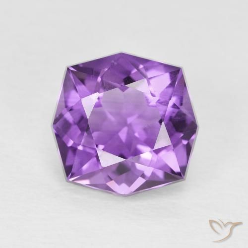 3.28ct 天然 鮮やかなバイオレット アメジスト, ファンシー, VS-SI