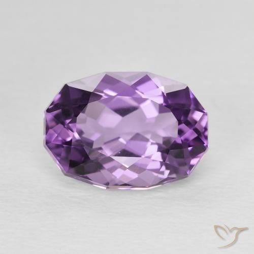 2.82ct 天然 パープルがかったバイオレット アメジスト, 楕円形, VVS-VS