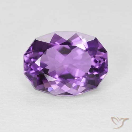 3.50ct 天然 ミディアムバイオレットピンク アメジスト, 楕円形, VS