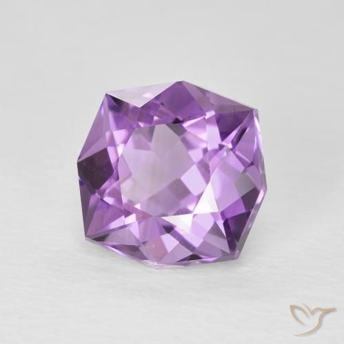 3.07カラットの天然Medium Light Purplish-Violetアメジスト、ファンシー、VS