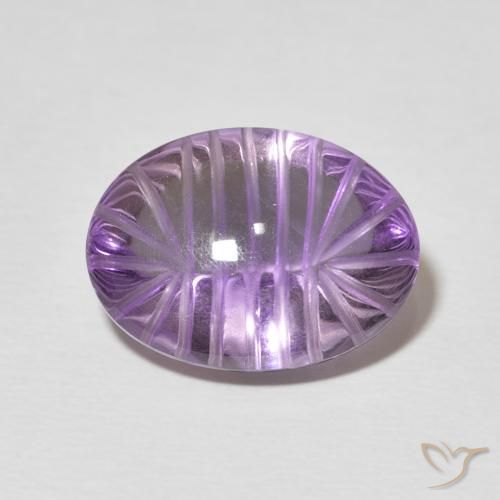 9.70ct 天然 ミディアムバイオレット アメジスト, 楕円形, 透明