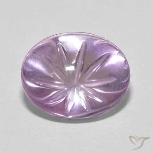 6.31ct 天然 蘭 アメジスト, 楕円形, 透明