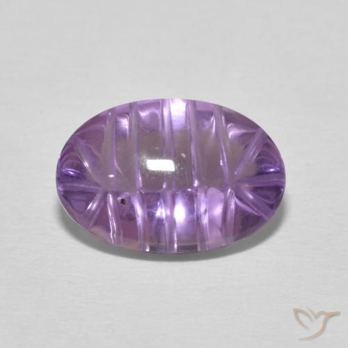 3.59ct 天然 パープルがかったバイオレット アメジスト, 楕円形, 透明