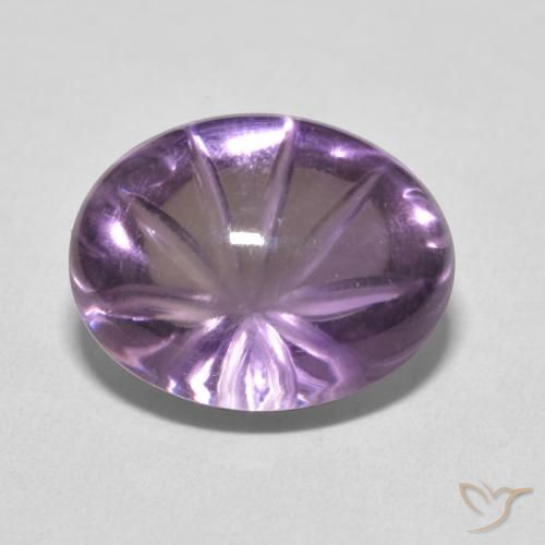 10.21ct 天然 Medium Light Purplish-Violet アメジスト, 楕円形, 透明
