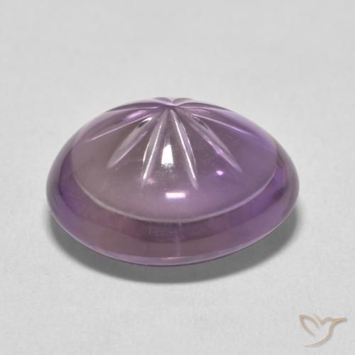 10.21カラットの天然Medium Light Purplish-Violetアメジスト、楕円形、透明