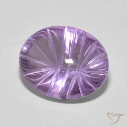 8.66カラットの天然Medium Light Purplish-Violetアメジスト、楕円形、透明