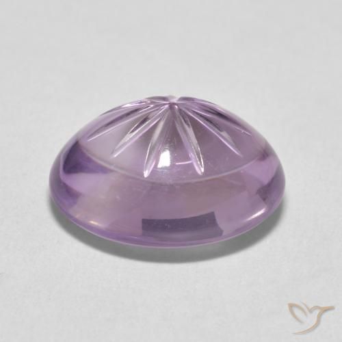 8.86カラットの天然Medium Light Purplish-Violetアメジスト、楕円形、透明