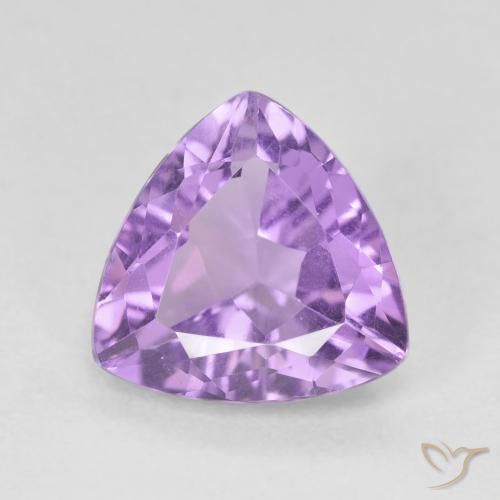 2.80ct 天然 ミディアムバイオレット アメジスト, トリリオン, VS
