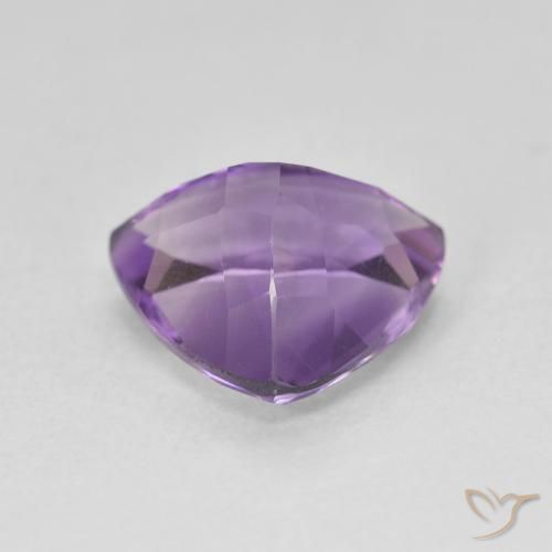 2.72カラットの天然Medium Light Purplish-Violetアメジスト、トリリオン、VS