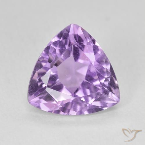 2.88ct 天然 ミディアムバイオレット アメジスト, トリリオン, VS
