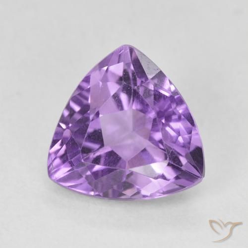 2.93ct 天然 ミディアムバイオレット アメジスト, トリリオン, VS