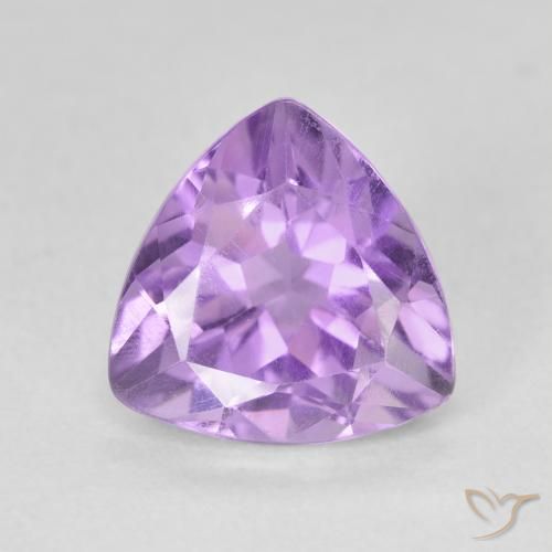 3.13ct 天然 ミディアムバイオレット アメジスト, トリリオン, VS