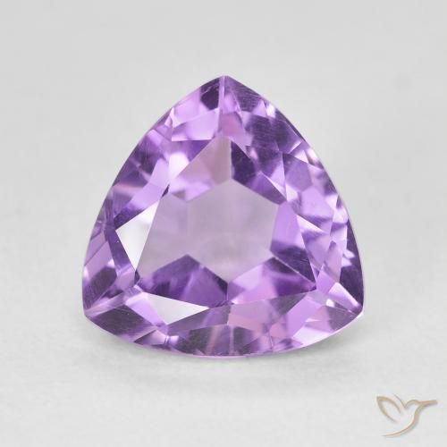 3.12ct 天然 ミディアムバイオレット アメジスト, トリリオン, VS