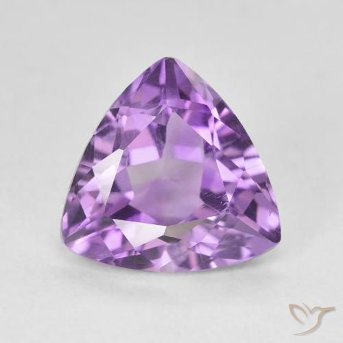 2.94ct 天然 パープルがかったバイオレット アメジスト, トリリオン, VS