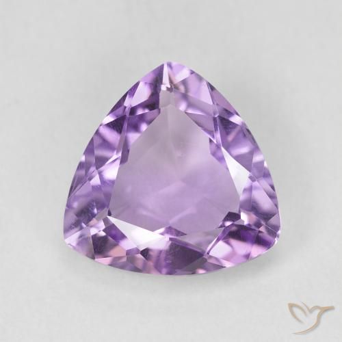 2.56ct 天然 ミディアムバイオレット アメジスト, トリリオン, VS