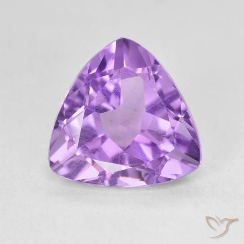 3.02ct 天然 鮮やかなバイオレット アメジスト, トリリオン, VS