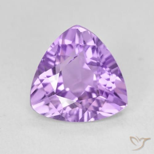 2.82ct 天然 ミディアムバイオレット アメジスト, トリリオン, VS