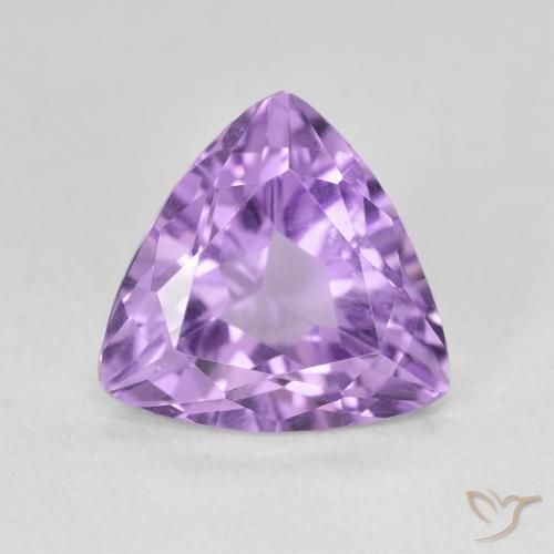 2.71ct 天然 ミディアムバイオレット アメジスト, トリリオン, VS