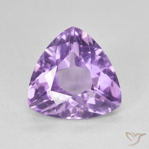 2.85ct 天然 ミディアムバイオレット アメジスト, トリリオン, VVS-VS
