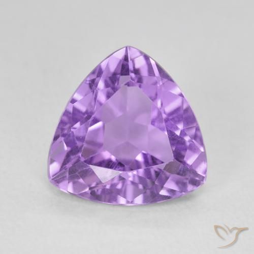 2.91ct 天然 ディープバイオレット アメジスト, トリリオン, VVS-VS