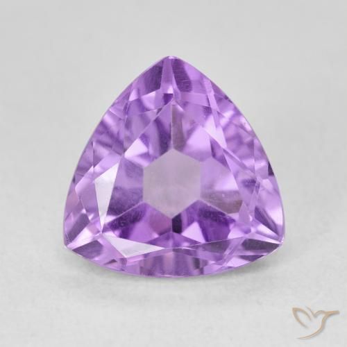 3.12ct 天然 ミディアムバイオレット アメジスト, トリリオン, VVS-VS