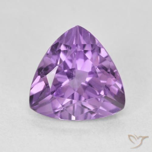 3.07ct 天然 パープルがかったバイオレット アメジスト, トリリオン, VVS-VS