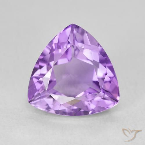 3.11ct 天然 パープルがかったバイオレット アメジスト, トリリオン, VVS-VS