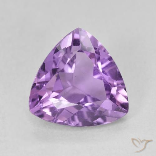 2.91ct 天然 ディープバイオレット アメジスト, トリリオン, VVS