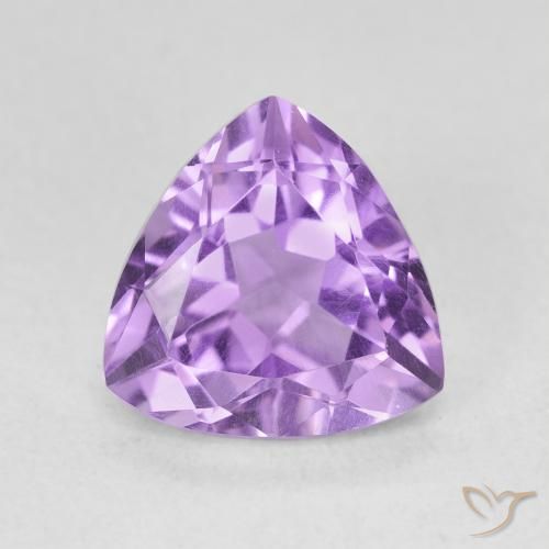 2.90ct 天然 ミディアムバイオレット アメジスト, トリリオン, VVS
