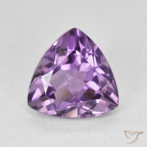 2.86ct 天然 ミディアムバイオレット アメジスト, トリリオン, VVS