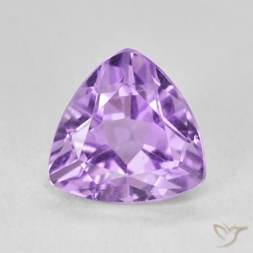 2.82ct 天然 ミディアムバイオレット アメジスト, トリリオン, VVS