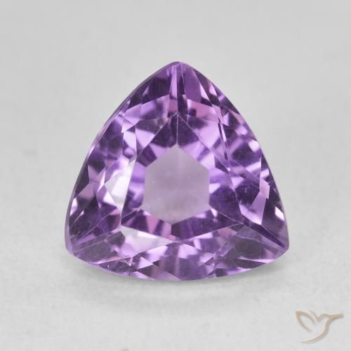 3.09ct 天然 ナスバイオレット アメジスト, トリリオン, VVS