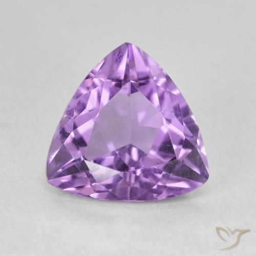 2.84ct 天然 ディープバイオレット アメジスト, トリリオン, VVS