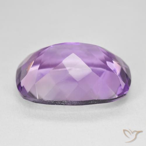 18.33カラットの天然Medium Light Purplish-Violetアメジスト、クッション、VVS