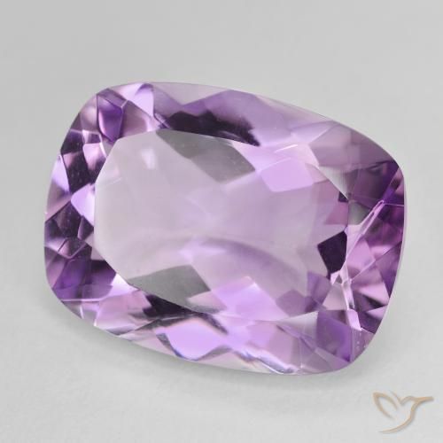 15.85カラットの天然Medium Light Purplish-Violetアメジスト、クッション、VVS