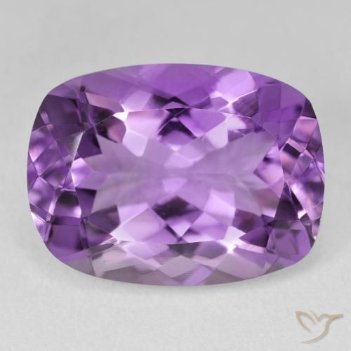 17.58ct 天然 鮮やかなバイオレット アメジスト, クッション, VVS-VS