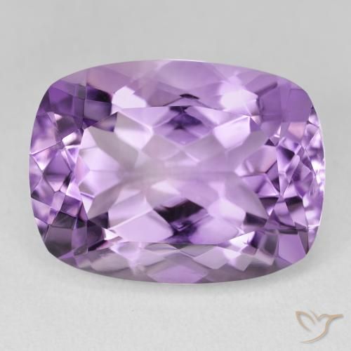 18.53ct 天然 ピンクがかったアイリスバイオレット アメジスト, クッション, VVS-VS